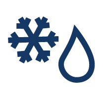 picture of snowflake and water drop